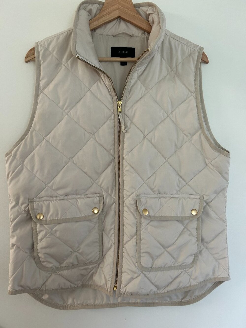 J Crew Quilted Down Vest